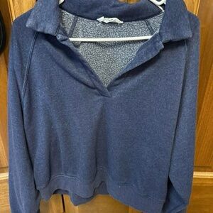 Women's Blue Pullover Top